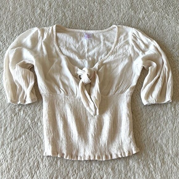 No boundaries cream boho top size small - Picture 3 of 16